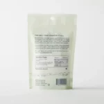 Back label of a Jacobsen flake sea salt pouch bag