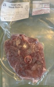 Olde Moon Farms Goat Leg Steak Bone In