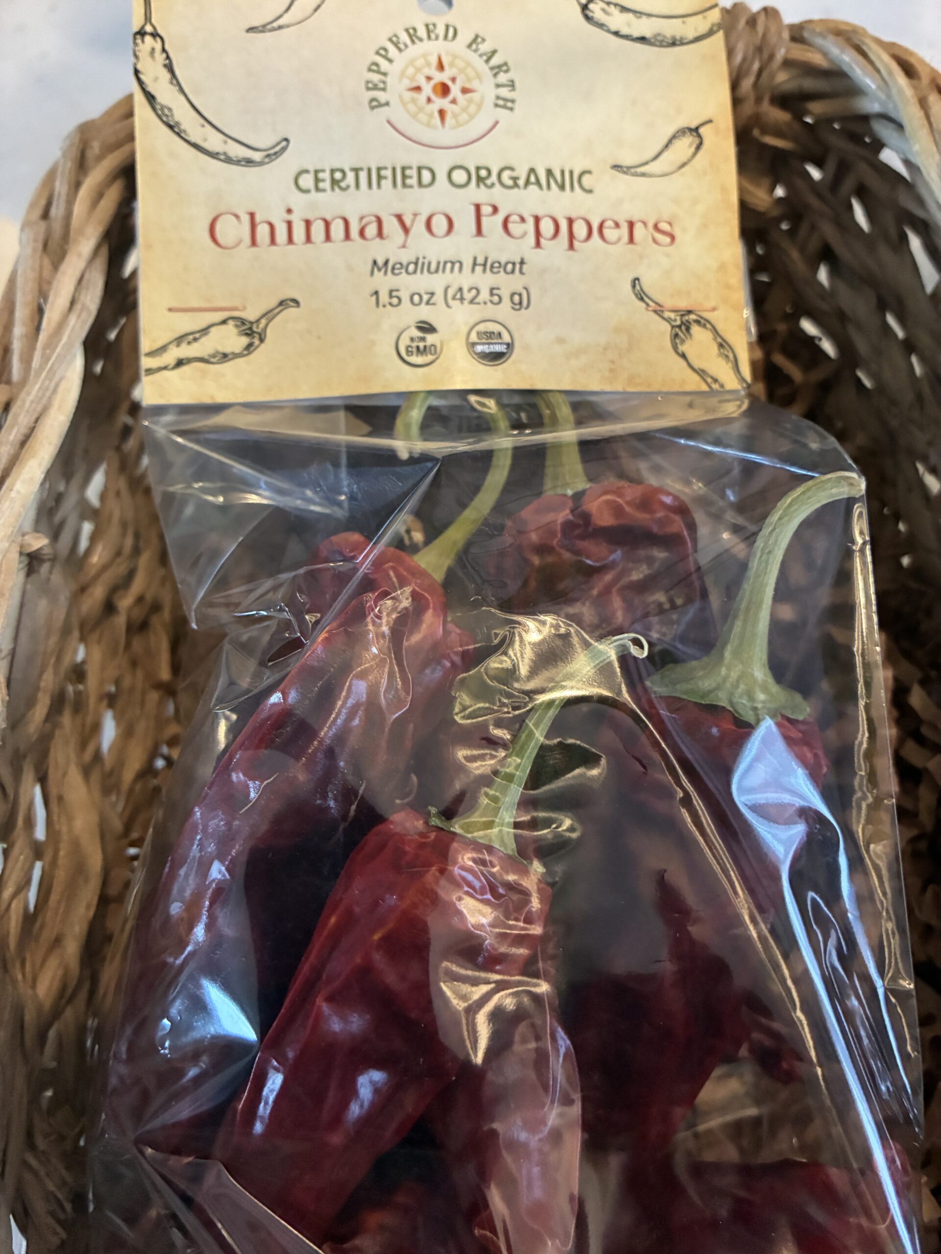 Peppered Earth Organic Chimayo Dried Peppers