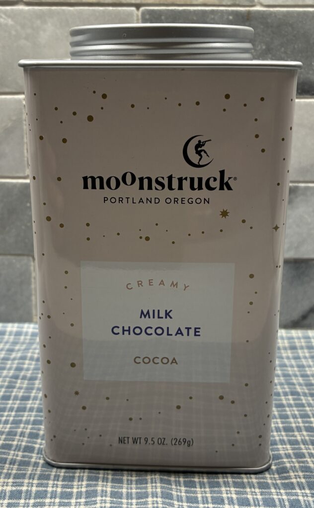 Moon Struck Chocolate Creamy Milk Chocolate Cocoa Tin